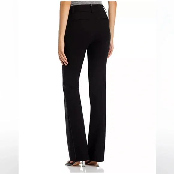 NWT•PAIGE•Naomi Seaming Detail Mid Rise Straight Leg Jeans•Black•Women’s•Sz 26 - Picture 2 of 7